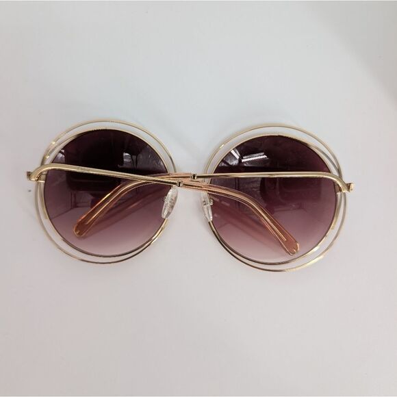 Chloe Gold and Purple Sunglasses - Picture 1 of 5